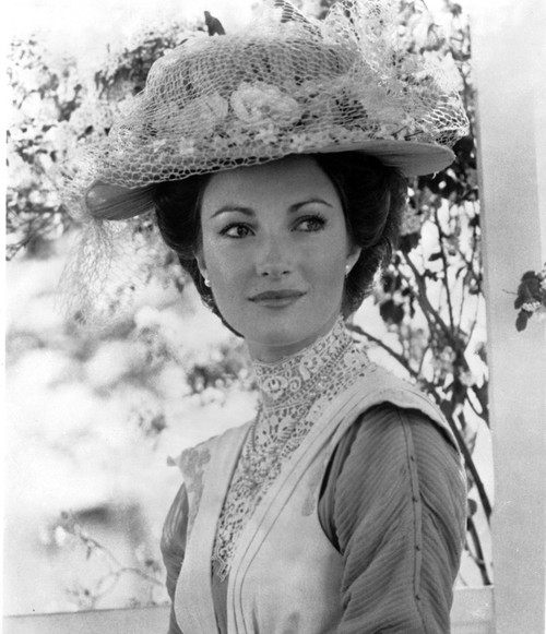 A Portrait Of Jane Seymour Wearing A Floral Hat Outdoors Photo Print - Item # VARCEL708310