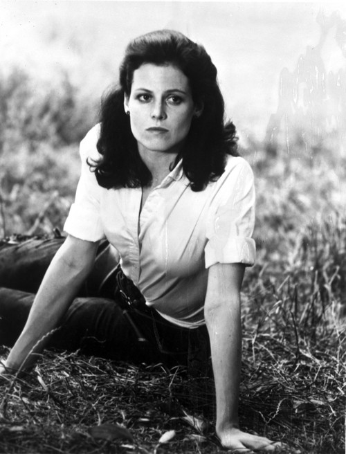 Sigourney Weaver Lying on the Ground in a Classic Portrait Photo Print - Item # VARCEL708329