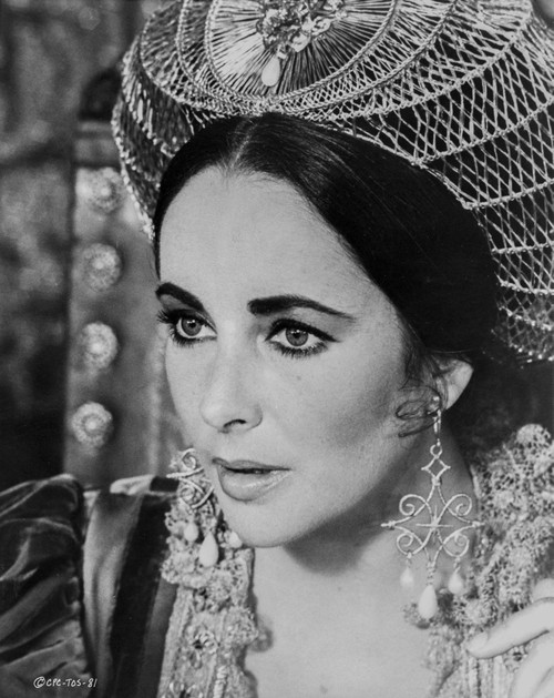 Elizabeth Taylor Portrait in Dress with Tiara Photo Print - Item # VARCEL708362