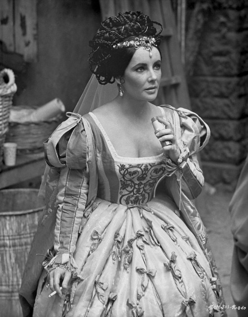 Elizabeth Taylor Looking Away in Formal Dress Photo Print - Item # VARCEL708375