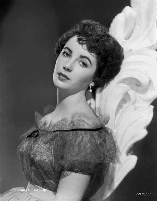 Elizabeth Taylor Leaning in Dress Photo Print - Item # VARCEL708348