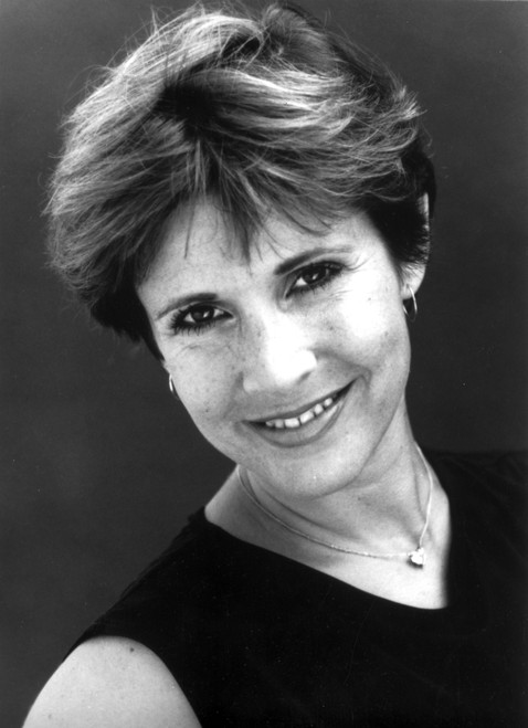Carrie Fisher wearing a Sleeveless Blouse with Necklace Photo Print - Item # VARCEL708378