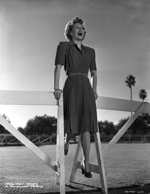 A Portrait Of Margaret Hayes with Hurdles Photo Print - Item # VARCEL708400