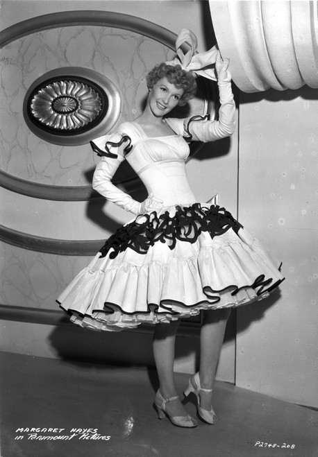 A Portrait Of Margaret Hayes Wearing A Ball Gown Photo Print - Item # VARCEL708402
