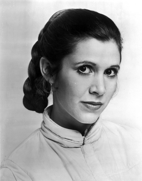 Carrie Fisher in Turtle Neck Blouse Photo Print - Item # VARCEL708382