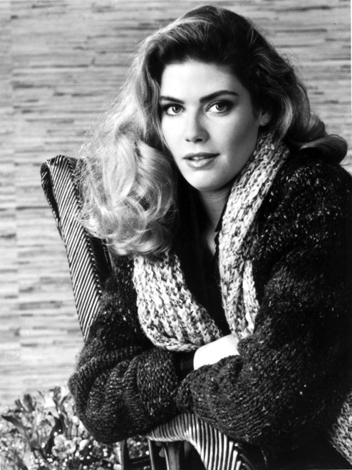 Kelly McGillis wearing Furry Coat Portrait Photo Print - Item # VARCEL708419