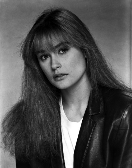 Demi Moore in Classic Portrait wearing Black Leather Jacket Photo Print - Item # VARCEL708431
