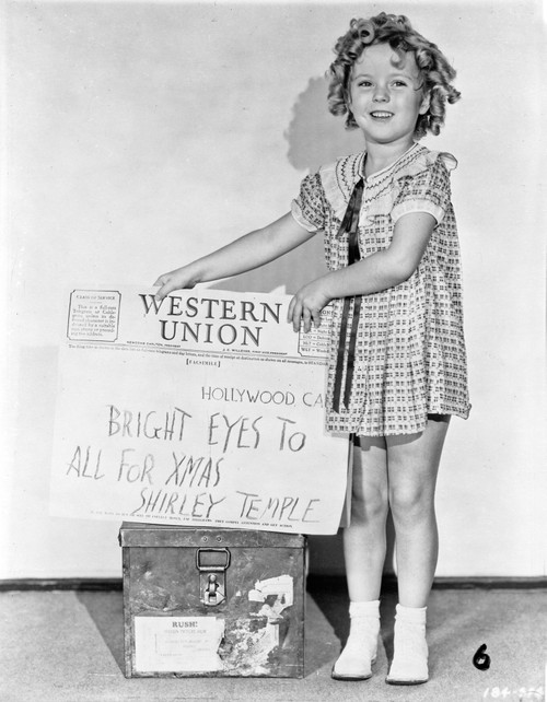 Shirley Temple Posed Dress Classic Portrait Photo Print - Item # VARCEL708524