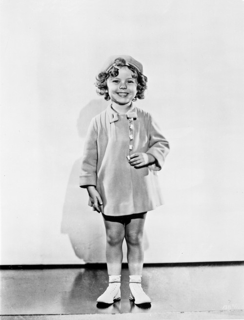 Shirley Temple wearing a Short Tunic Dress in a Classic Portrait Photo Print - Item # VARCEL708506