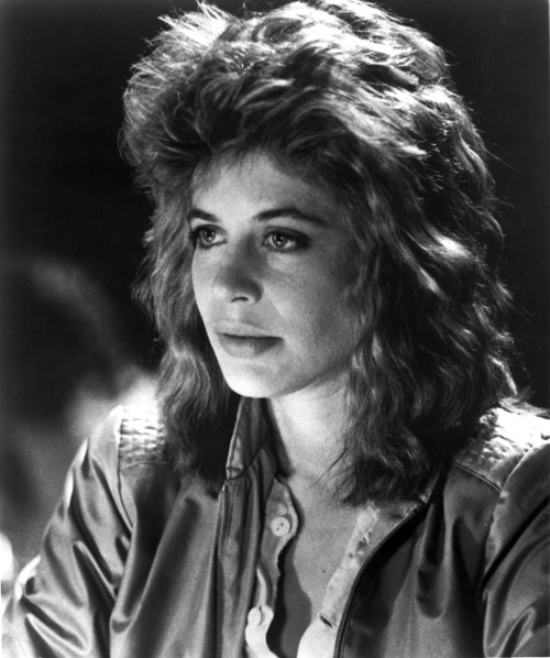 Linda Hamilton Portrait in Classic wearing Leather Jacket Photo Print - Item # VARCEL708541
