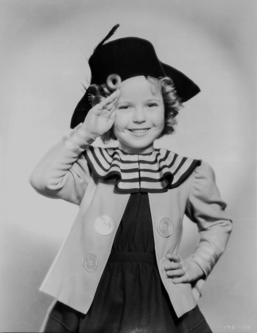 Shirley Temple Saluted in Black Hat Photo Print - Item # VARCEL708556