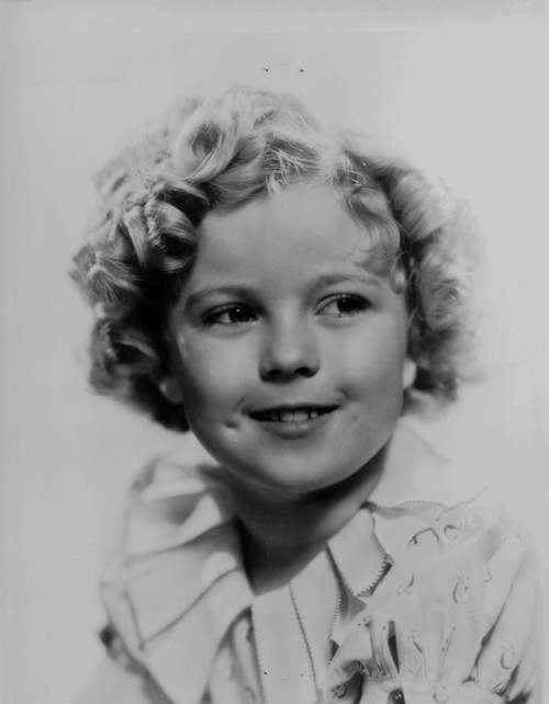 Shirley Temple wearing a White Dress Photo Print - Item # VARCEL708584
