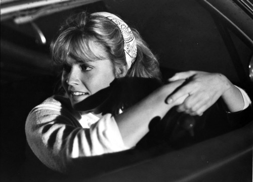 Elizabeth Shue Holding Steering Wheel in Classic Photo Print - Item # VARCEL708700