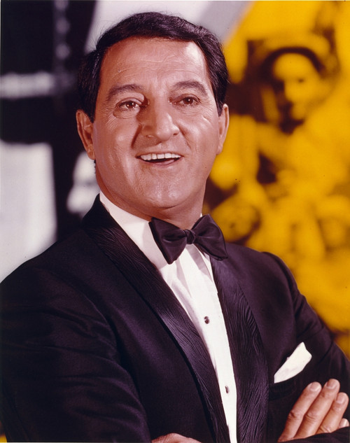 Danny Thomas smiling in Black Tuxedo with Gold Watch Photo Print - Item # VARCEL708776