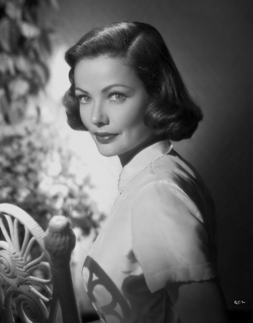 Gene Tierney Portrait in White Fence Photo Print - Item # VARCEL708845