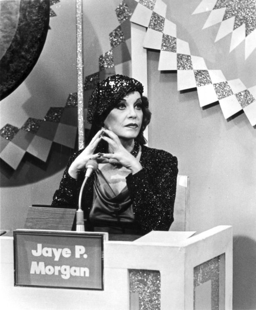 A Portrait Of Jaye P Morgan Sitting at A Booth Photo Print - Item # VARCEL708848