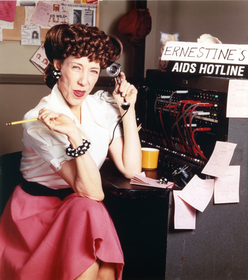 Lily Tomlin smiling in Phone Photo Print - Item # VARCEL708907
