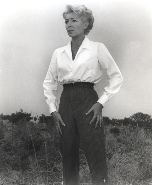 Lana Turner in White Long Sleeve Portrait Photo Print - Item # VARCEL708981