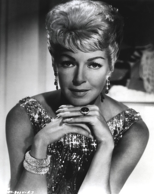 Lana Turner Close Up Black and White Portrait Photo Print - Item # VARCEL708988