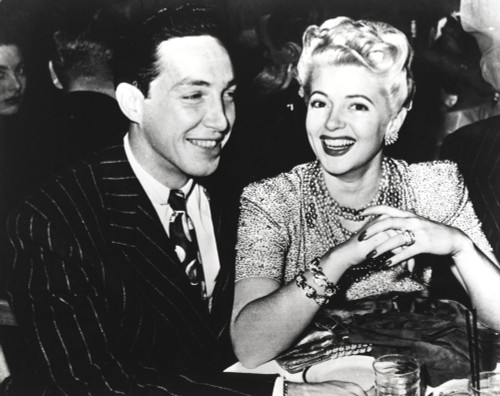 Black and White Portrait of Lana Turner in Couple Photo Print - Item # VARCEL709019