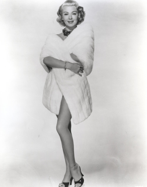 Lana Turner standing in Bathrobe Outfit Photo Print - Item # VARCEL708999
