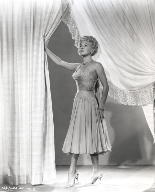 Classic Portrait of Lana Turner in Elegant Dress with Stiletto Photo Print - Item # VARCEL709048