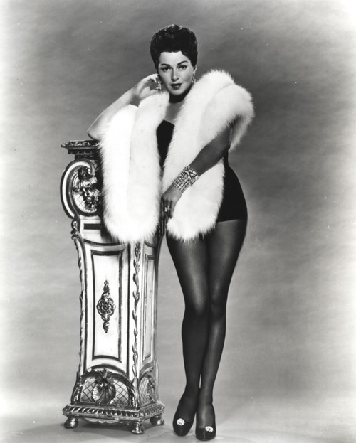 Lana Turner Portrait in Black and White Dress Photo Print - Item # VARCEL709060