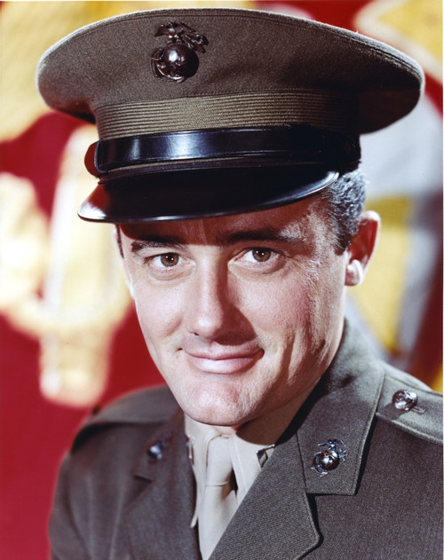 Robert Vaughn smiling in Army Uniform Photo Print - Item # VARCEL709141