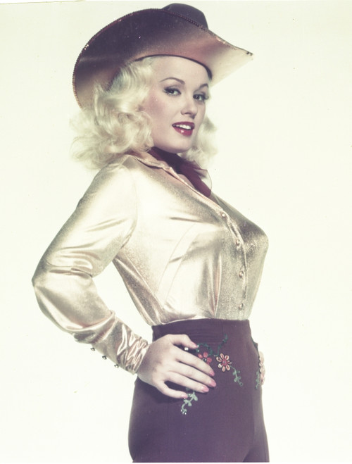Mamie Van Doren Portrait in Silver Dress with Cowboy Hat Photo Print - Item # VARCEL709112
