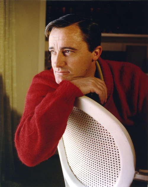 Robert Vaughn Portrait in Red Sweater Photo Print
