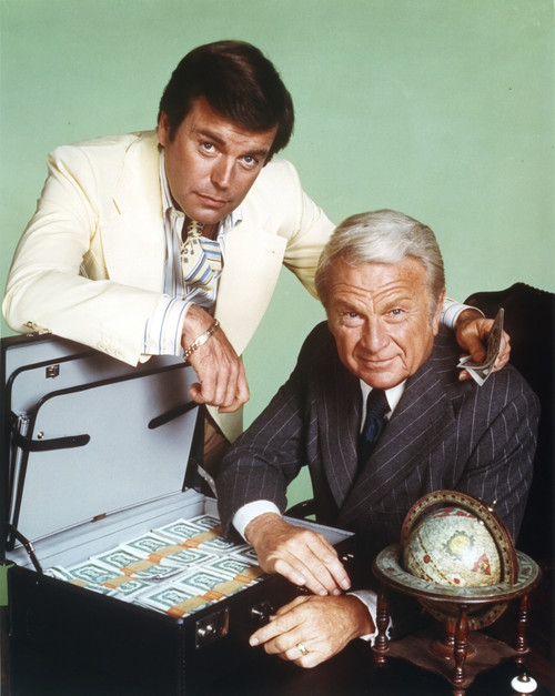 Robert Wagner in White Suit with Old Man in Suit Photo Print - Item # VARCEL709155