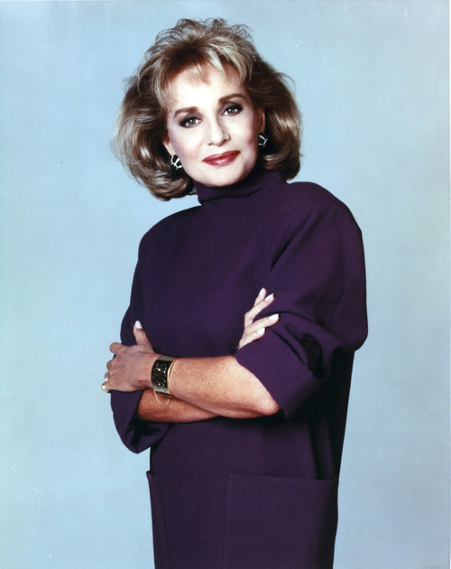 Barbara Walters Portrait in Violet Dress Photo Print - Item # VARCEL709171