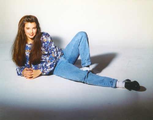 Angela Watson Portrait in Blue Jeans Photo Print - Item # VARCEL709198
