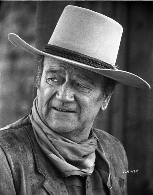 John Wayne wearing a Suit and a Detailed Necktie while Looking Away Photo Print - Item # VARCEL709249
