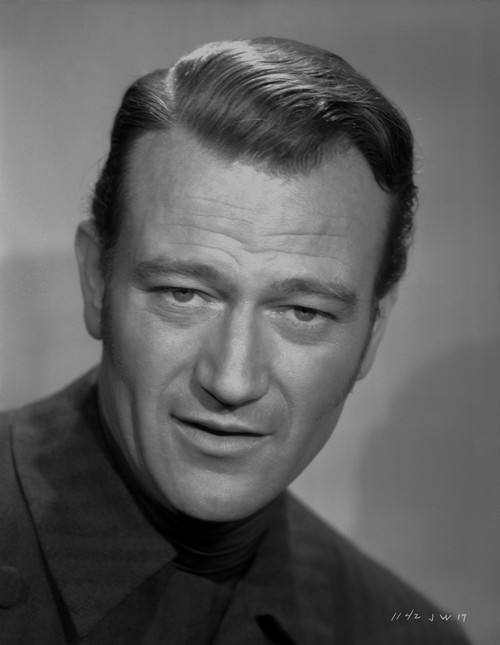 John Wayne wearing a Black Outfit in a Portrait Photo Print - Item # VARCEL709233