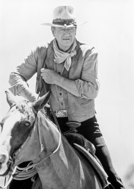 John Wayne on horse Photo Print - Item # VARCEL709275