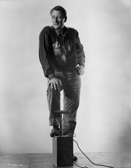 John Wayne Stepping on the Plunger Detonator Photo Print - Item # VARCEL709253