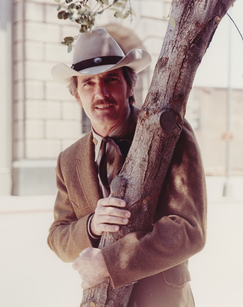 Dennis Weaver standing Under the Tree wearing Brown Suit Photo Print - Item # VARCEL709278