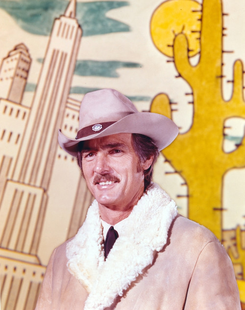 Dennis Weaver Portrait in Brown Jacket with Brown Hat Photo Print - Item # VARCEL709283