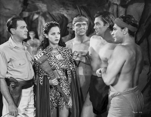 Johnny Weissmuller Presented to the Amazon Queen in a Classic Movie Scene Photo Print - Item # VARCEL709340