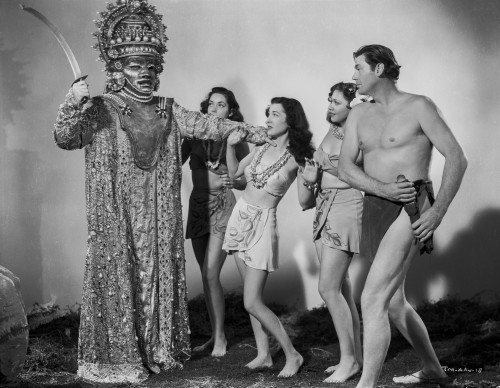 Johnny Weissmuller Going to Defend the Woman in White in a Classic Portrait Photo Print - Item # VARCEL709328