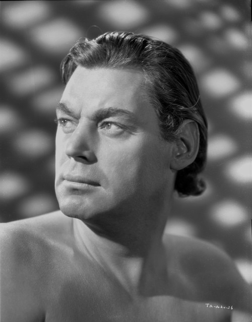 Johnny Weissmuller Looking Away in a Close Up Portrait Photo Print - Item # VARCEL709380