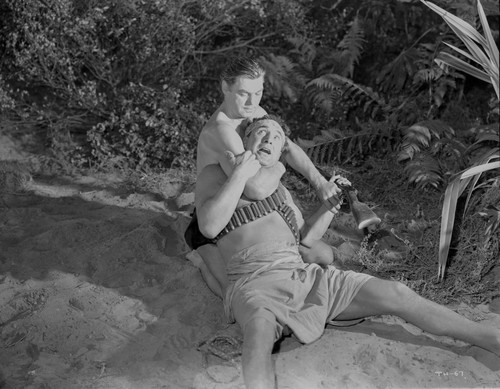 Johnny Weissmuller Fight Scene Photo Print - Item # VARCEL709352