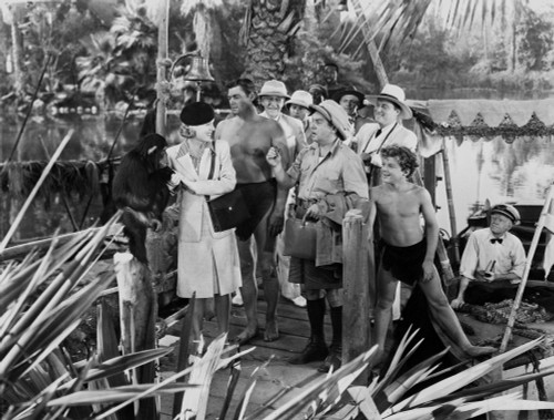 Johnny Weissmuller Welcoming a Lady in a Classic Movie Scene Photo Print - Item # VARCEL709389