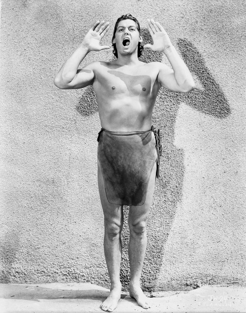 Johnny Weissmuller Shouting in a Classic Movie Scene Photo Print - Item # VARCEL709406