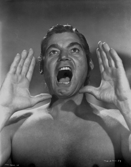 Johnny Weissmuller Shouting Alone in a Classic Movie Scene Photo Print - Item # VARCEL709428