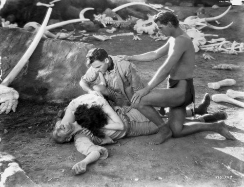 Johnny Weissmuller Sympathizing with His Friends in a Classic Movie Scene Photo Print - Item # VARCEL709432