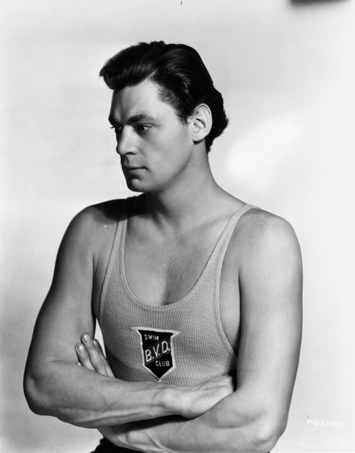 Johnny Weissmuller wearing a Tank top in a Portrait Photo Print - Item # VARCEL709455