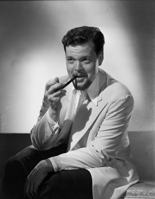 Orson Welles Smoking in Black and White Photo Print - Item # VARCEL709558