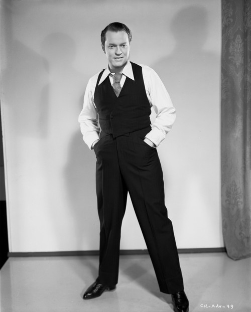 Orson Welles standing Posed in Black and White Photo Print - Item # VARCEL709533